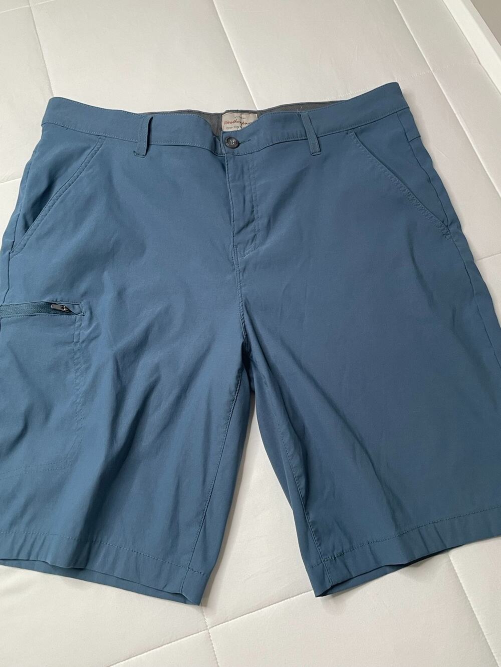 Weatherproof Vintage Shorts Mens 38 Blue Gray Stretch Nylon Spandex Performance